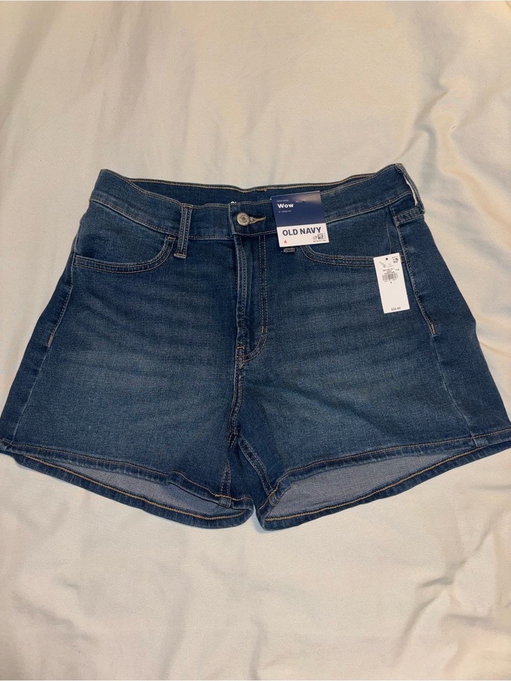 Old Navy WOW High-Rise Denim Shorts Blue Size 4 NWT